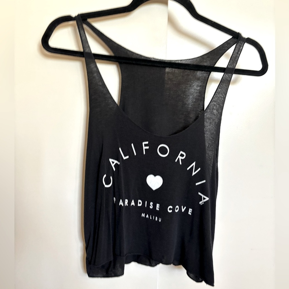 Brandy Melville black cropped tank top